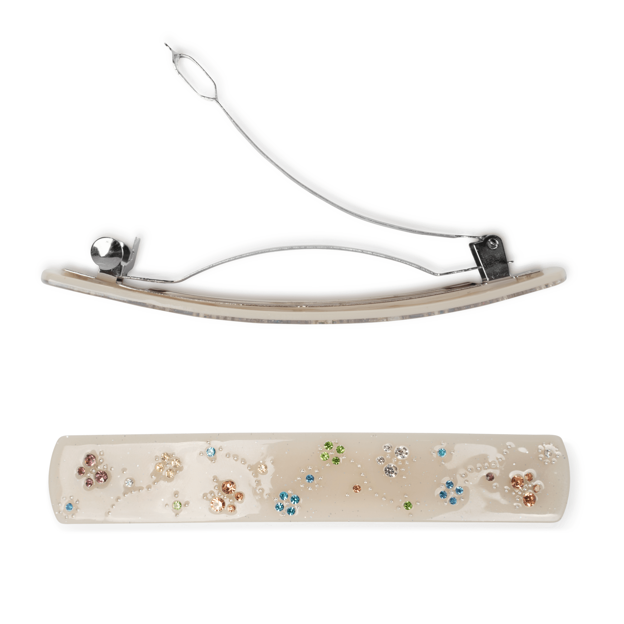 Spring Garden Clip fra SUI AVA – elegant hårclip med små farverige sten, perfekt til at tilføje et livligt og feminint touch til dine frisurer.