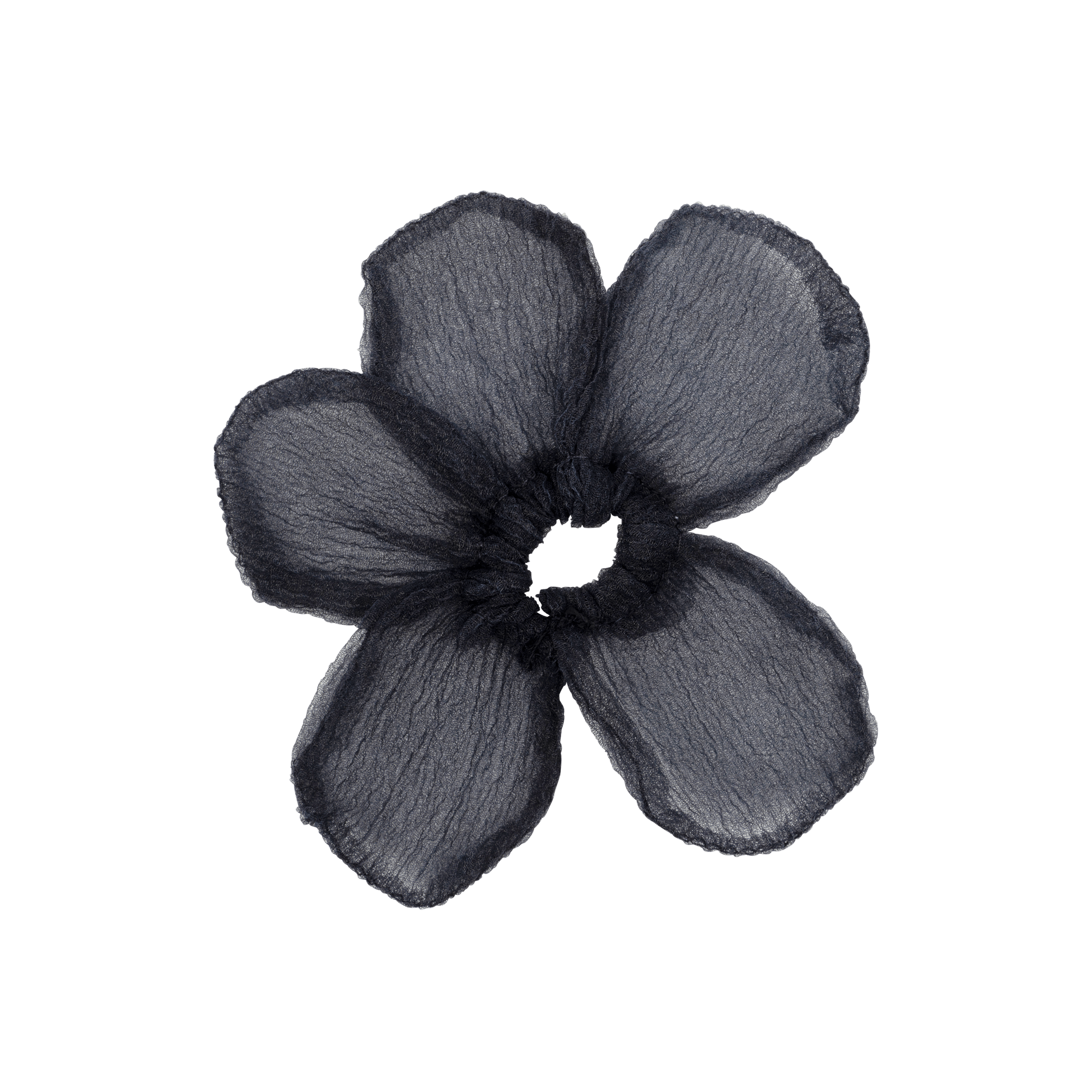 Buttercup Elastic Mini fra SUI AVA – lille elastik i sort med elegante blomsterdetaljer, perfekt til at tilføje et stilfuldt og feminint touch til dine frisurer.