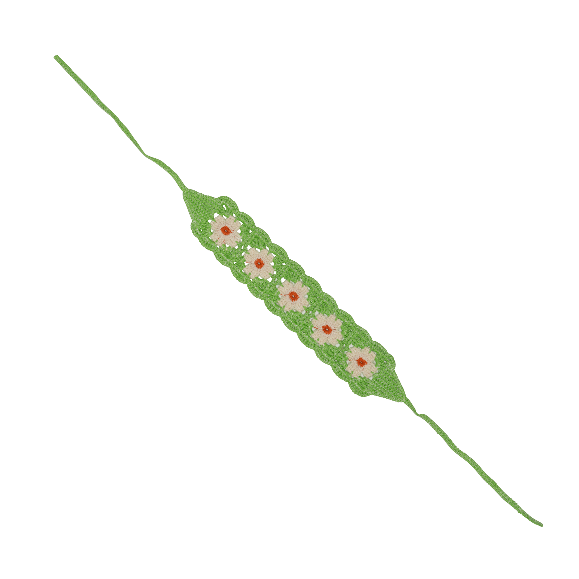 Bohemian New Headband fra SUI AVA – elegant pandebånd i en frisk grøn nuance med et bohemeinspireret design, perfekt til at tilføje et naturligt og stilfuldt touch til dit look.