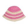 Bohemian Striped Hat fra SUI AVA – stilfuld hat i en smuk lyserød nuance med et stribet design, perfekt til at tilføje et feminint og bohemeinspireret touch til dit look.