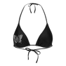 Butterfly Bikini Top – sort bikini top med rhinsten sommerfugl og justerbare bindebånd fra SUI AVA SWIM.