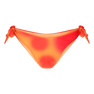 Waverly Bikini Briefs – orange bikinitrusser med justerbare bindebånd og fleksibel pasform fra SUI AVA SWIM.