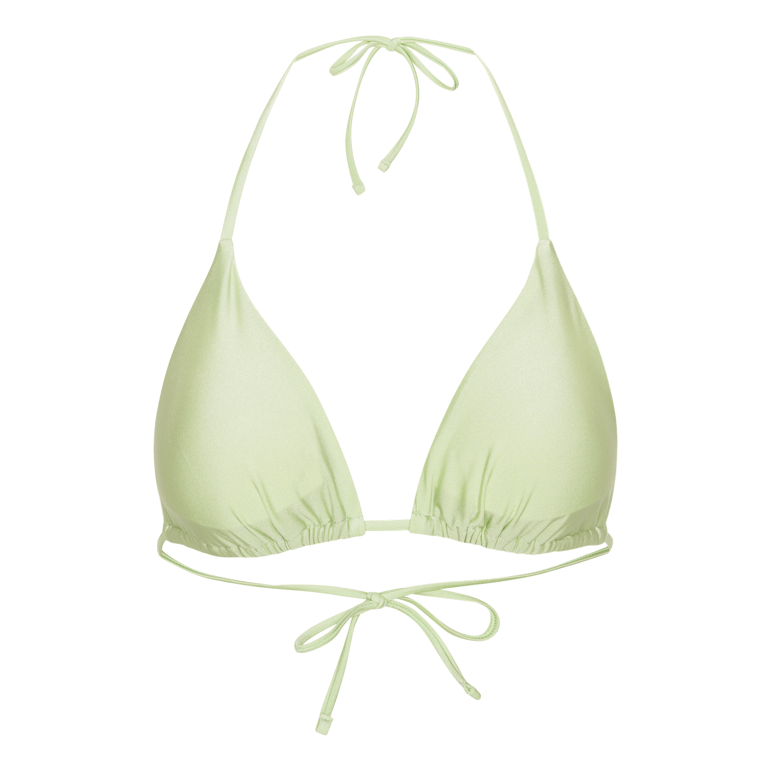 Waverly Bikini Top – vendbar bikini top i mint og brun med elastisk pasform fra SUI AVA SWIM.