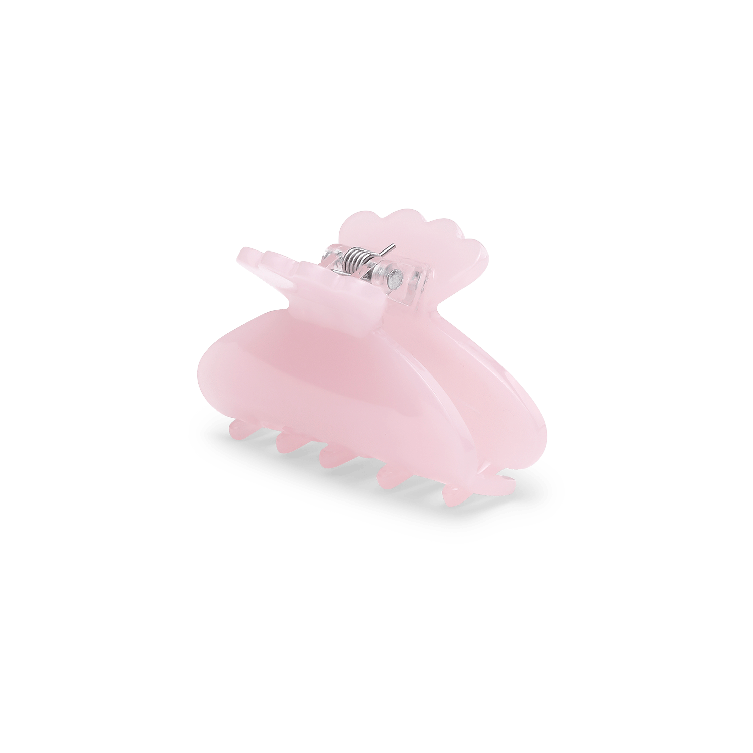 Helle Pastel Mini – lille hårklemme i Rose med blød pastelfinish og behageligt greb.