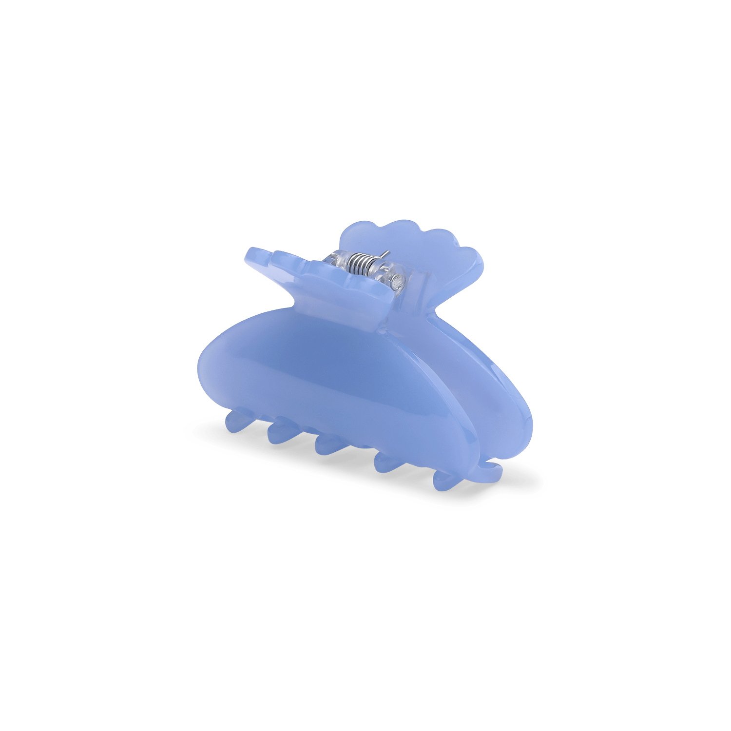 Helle Pastel Mini – lille blå hårklemme med pastelfinish og behageligt greb.