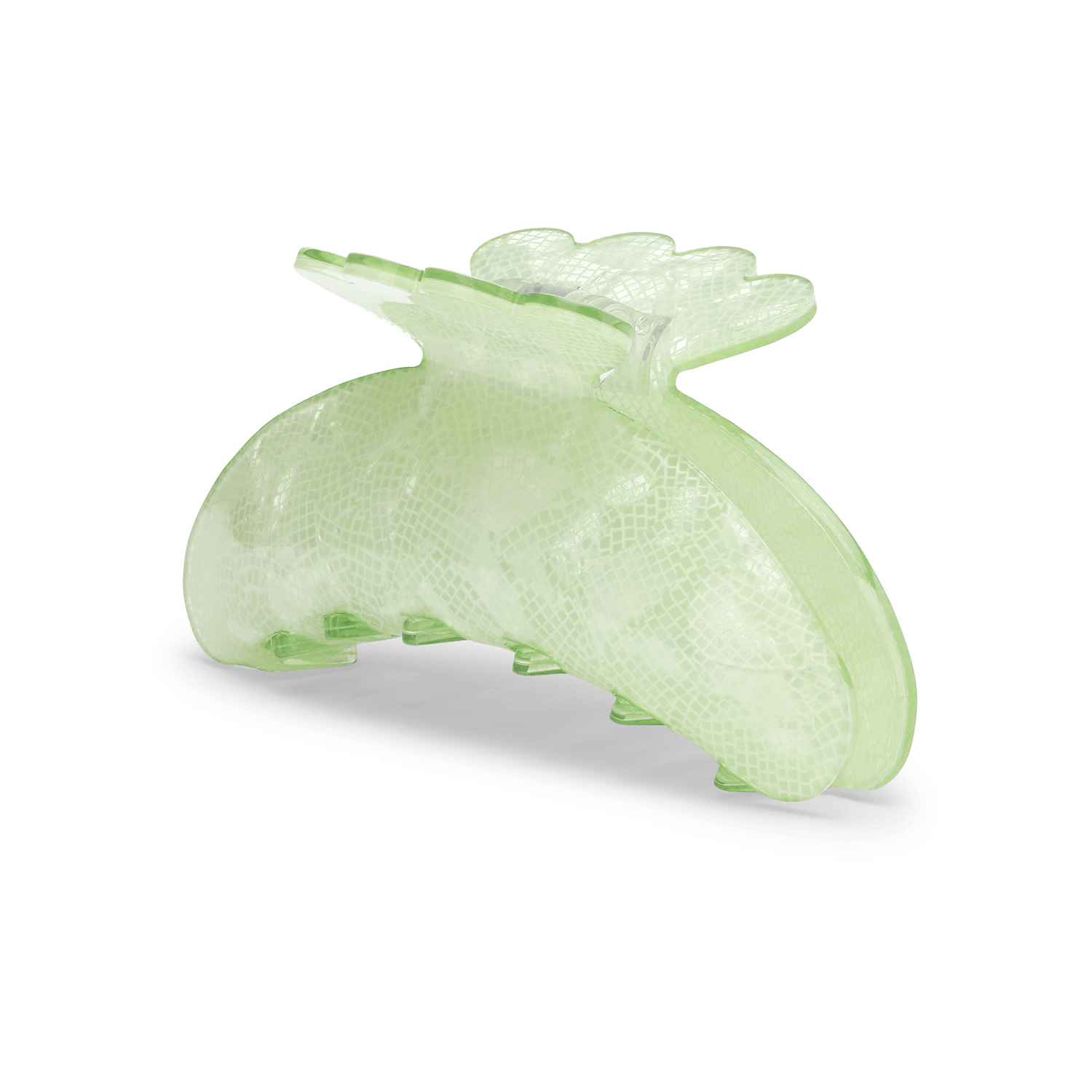 Helle Picnic Big – stor grøn hårklemme med stærkt greb og tidløst design.