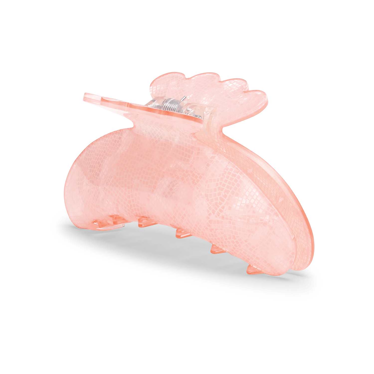 Helle Picnic Big – stor pink hårklemme med stærkt greb og elegant design.