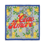 Ciao Amore Scarf – farverigt tørklæde med citronprint og italiensk design fra SUI AVA.