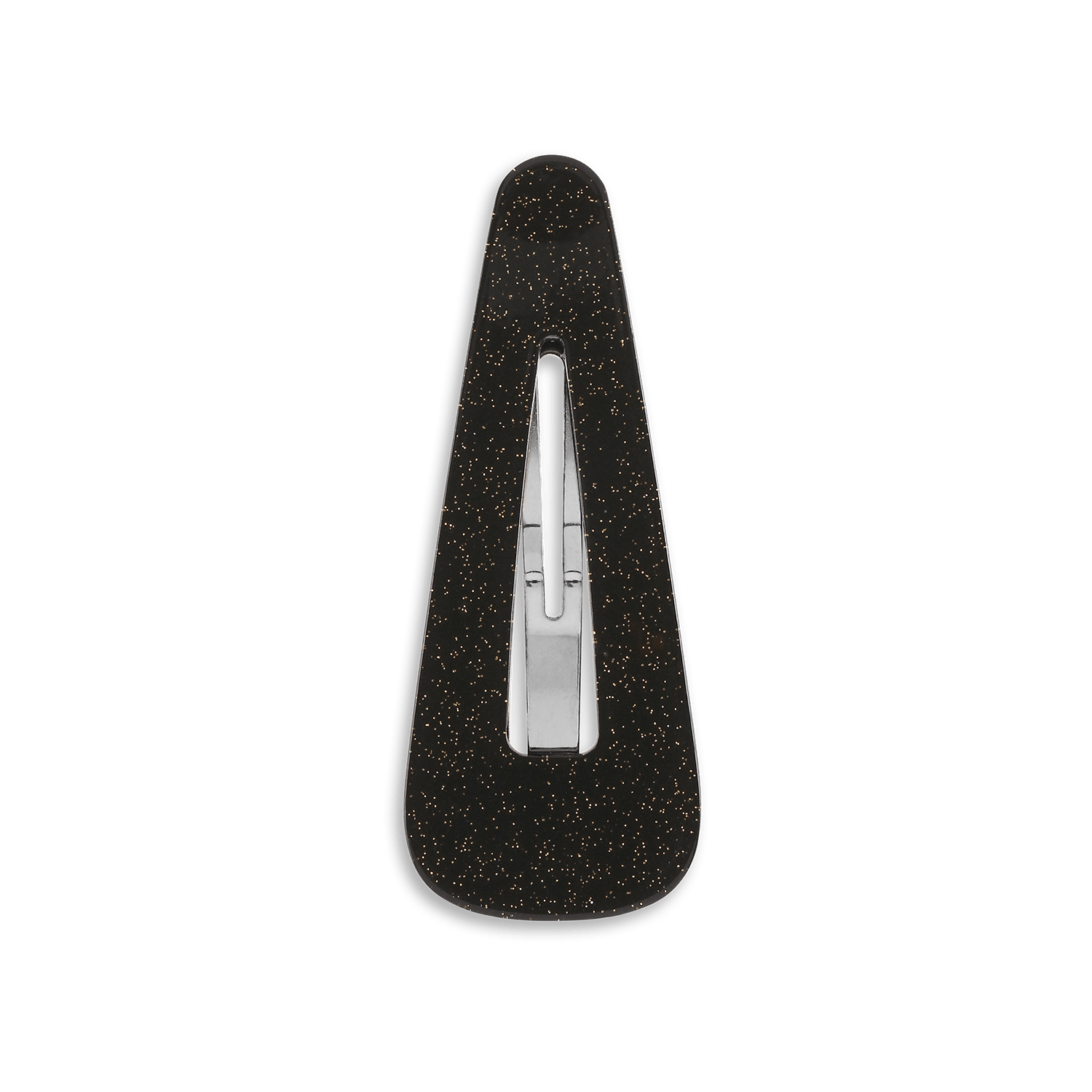 Florentina Buckle Clip – hårspænde i dark brown/glitter med dekorativ bæltespænde-lukning fra SUI AVA.