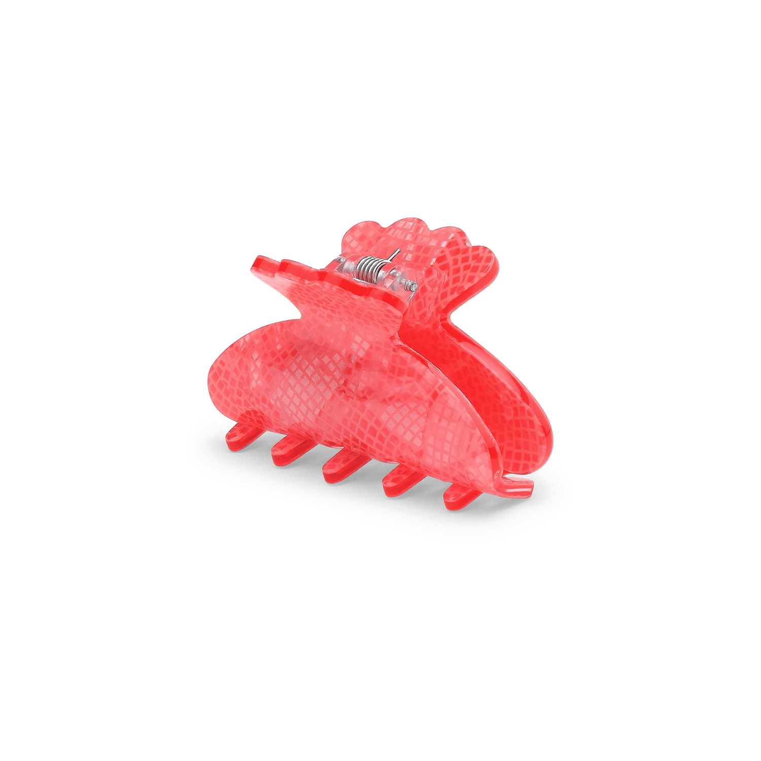 Helle Serpente Mini – rød hårklemme med et unikt mønstret design fra SUI AVA.