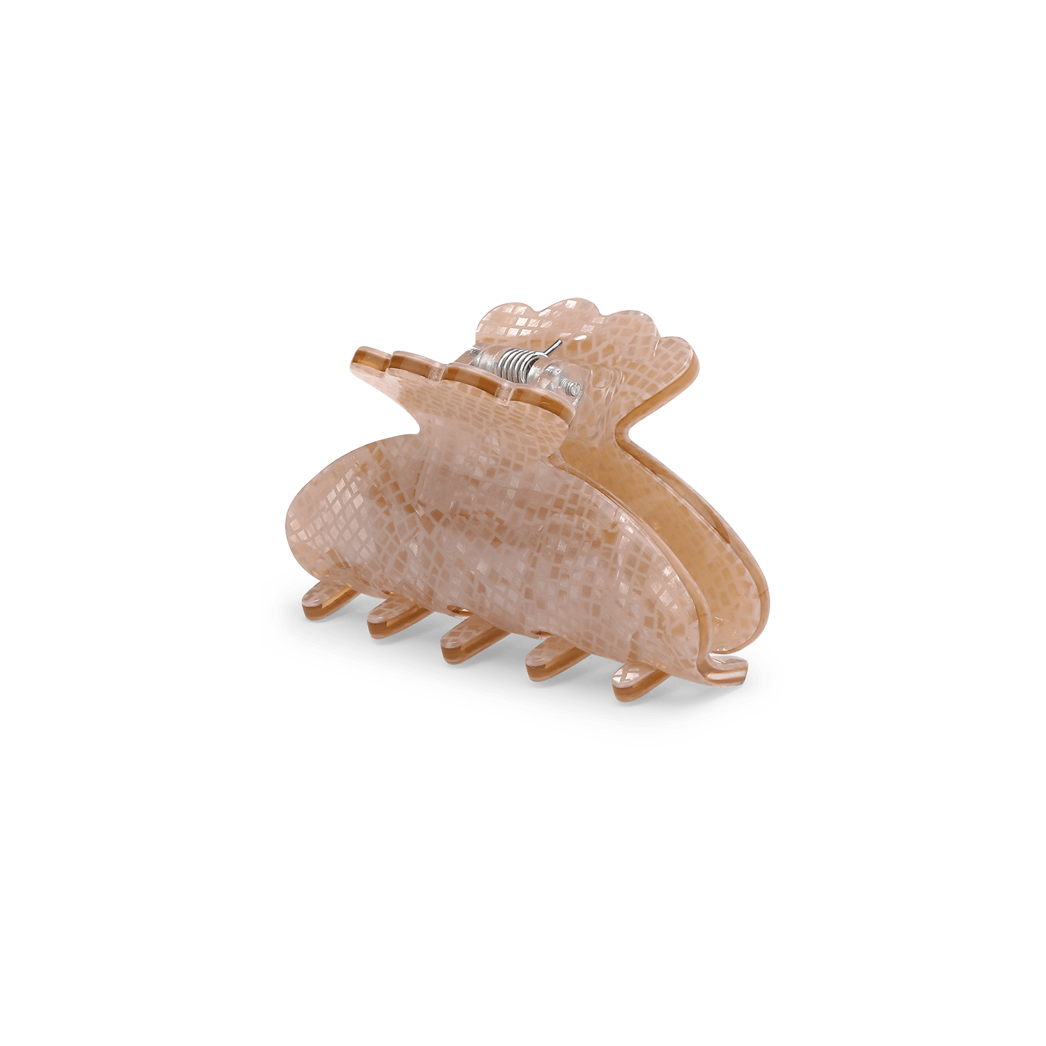 Helle Serpente Mini – brun hårklemme med elegant mønster fra SUI AVA.