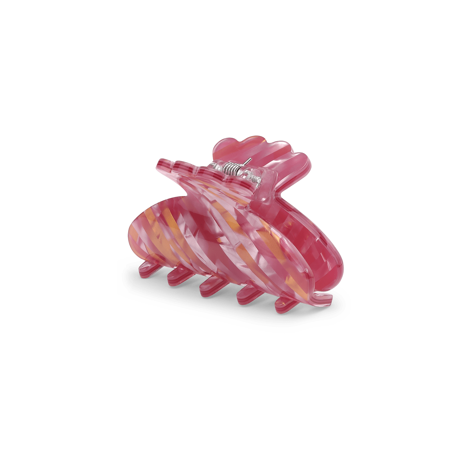 Helle Vacanza Mini – rød hårklemme med perlemorseffekt og et elegant design fra SUI AVA.