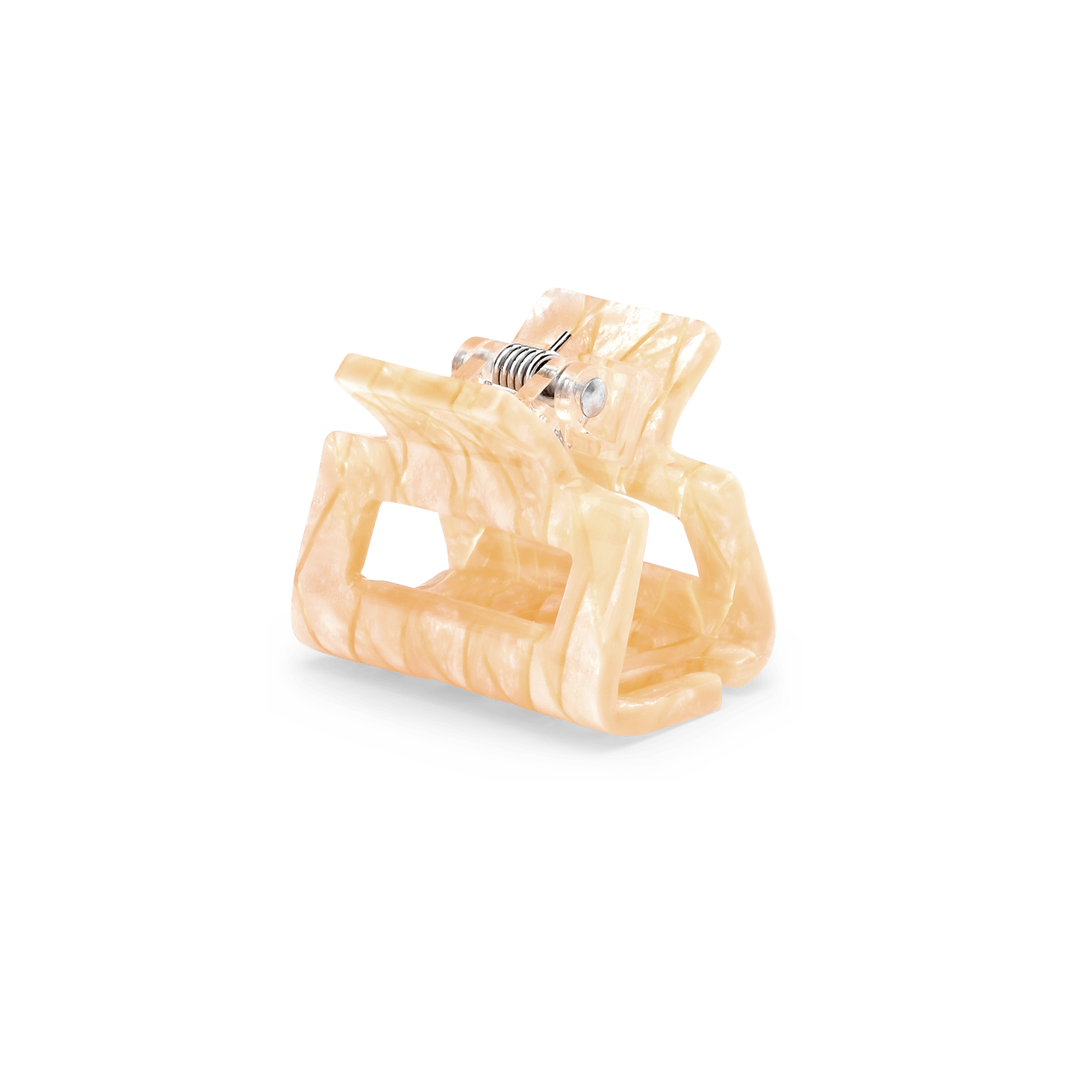 Martina Crema Mini – beige hårklemme med elegant design og sikkert greb.