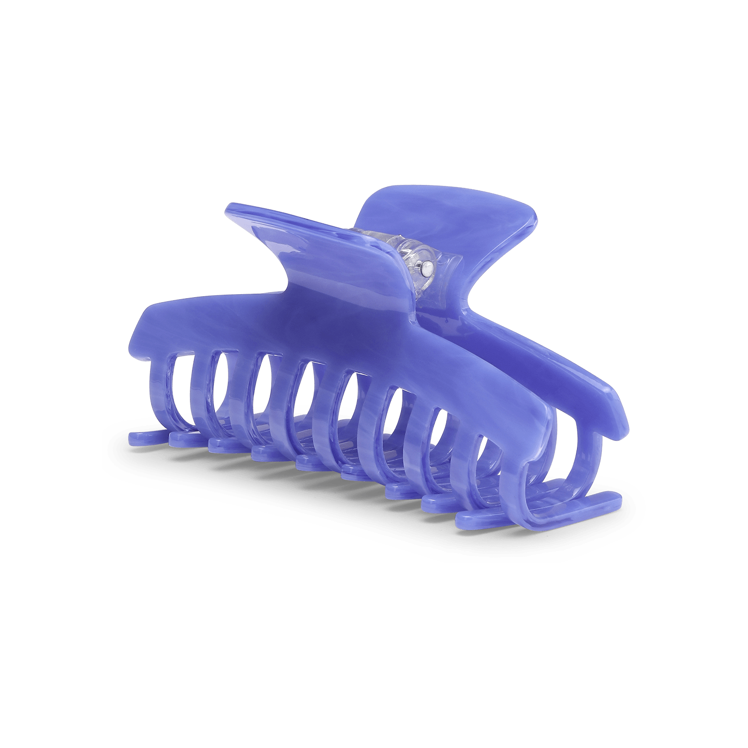 Lea Acqua Big – blå hårklemme med elegant design og solidt greb.