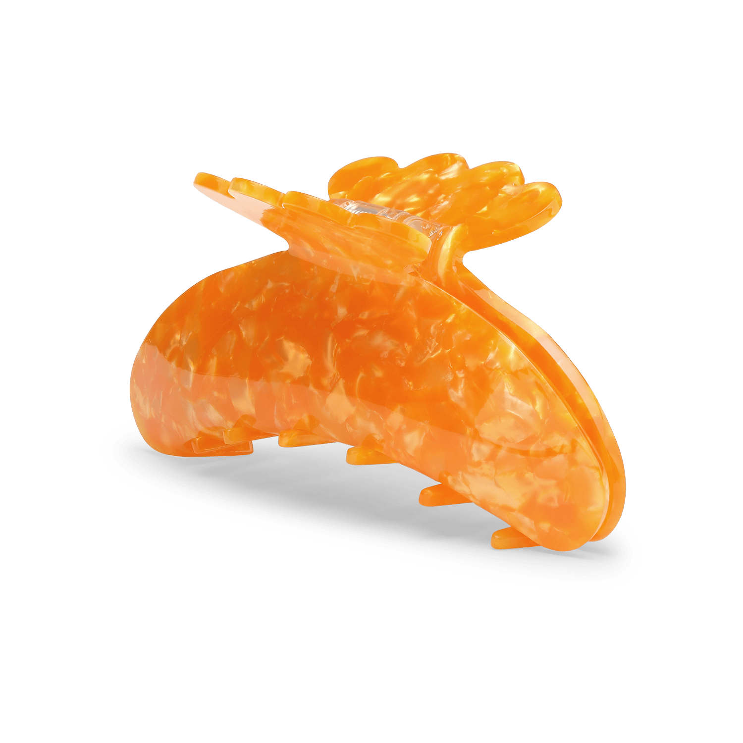Helle Valeria Big – stor hårklemme i orange med et elegant design.