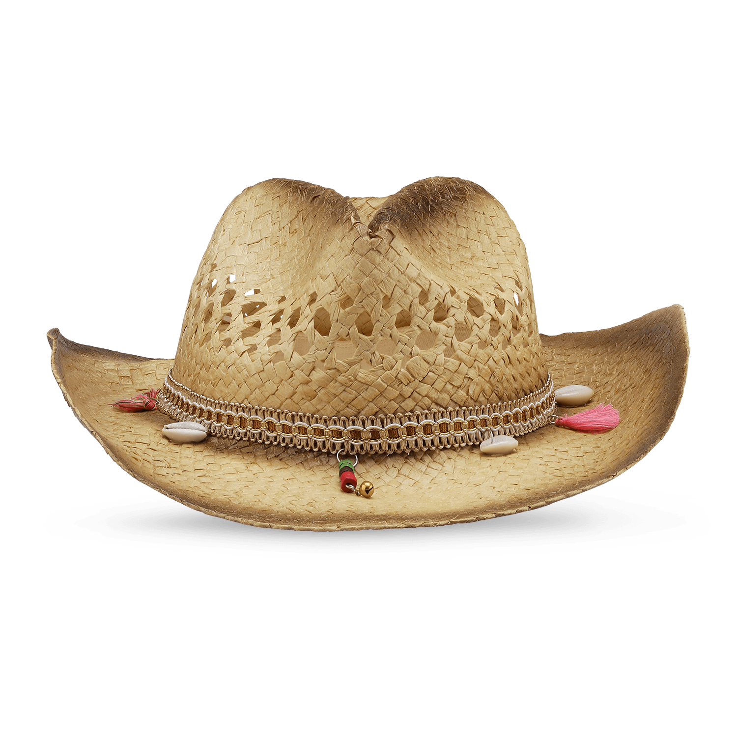 Cowboy-inspireret stråhat med pyntedetaljer – Yeehaw Cowboy Hat fra SUI AVA