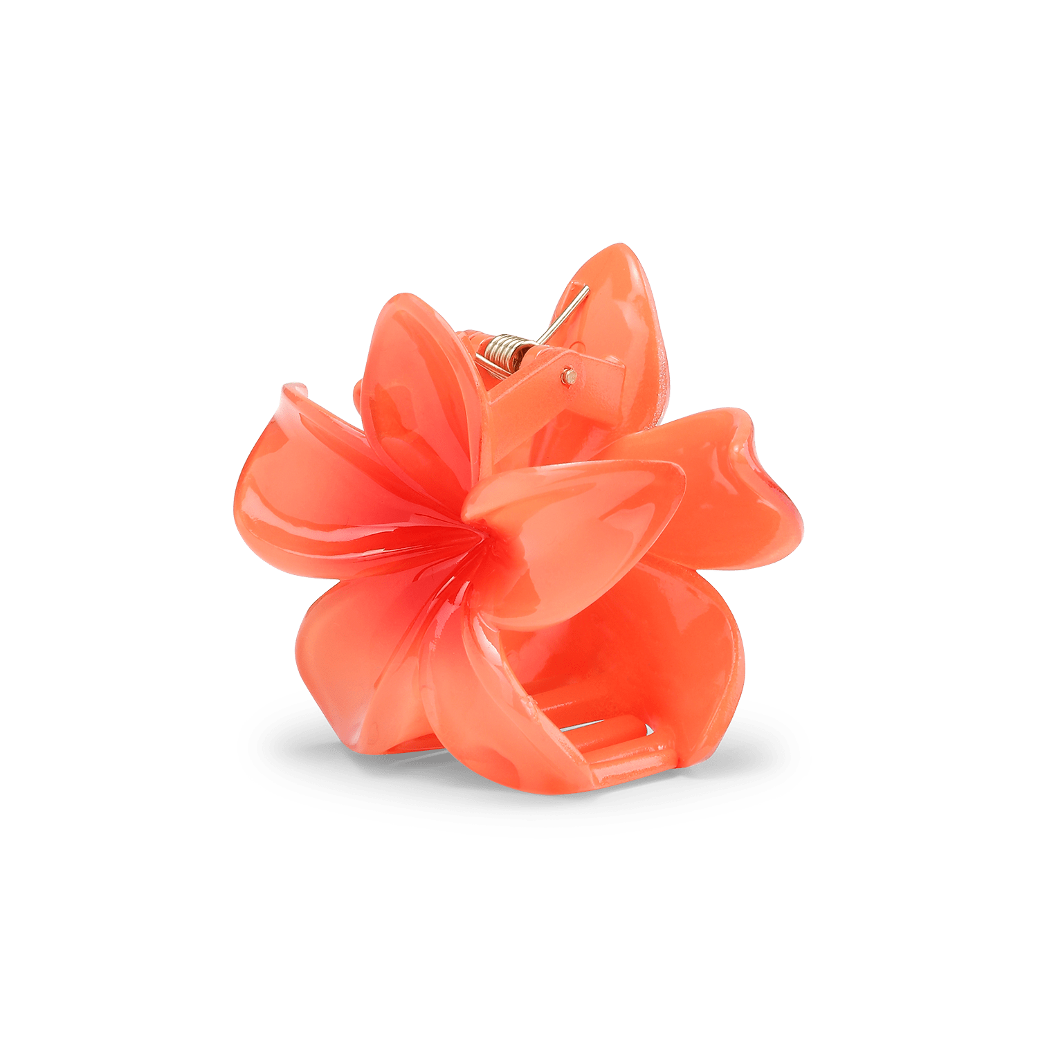 Plumeria Bella Mini – orange blomsterformet hårklemme fra SUI AVA.