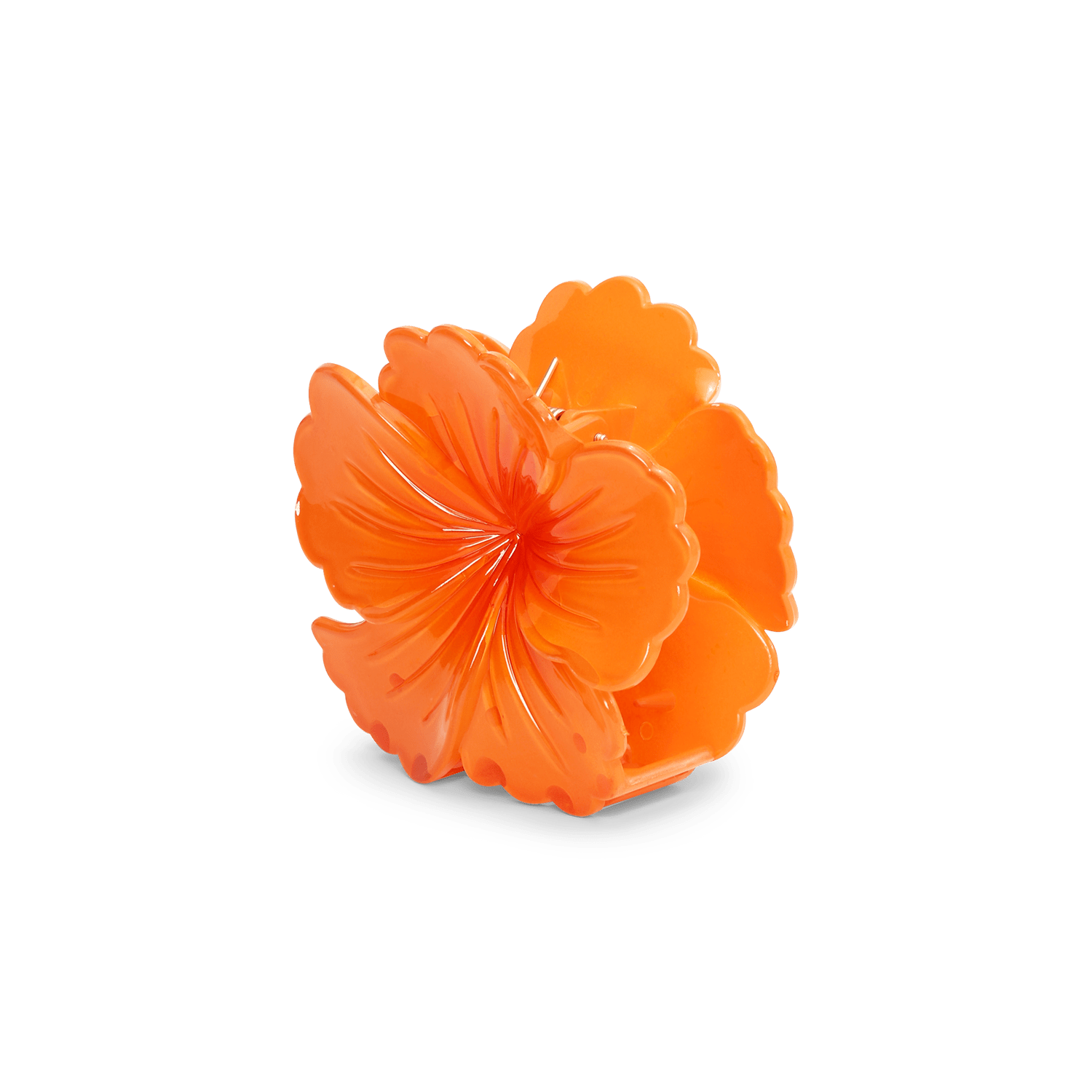 Stor orange hårklemme formet som en blomst - Hawaii Flower Big fra SUI AVA