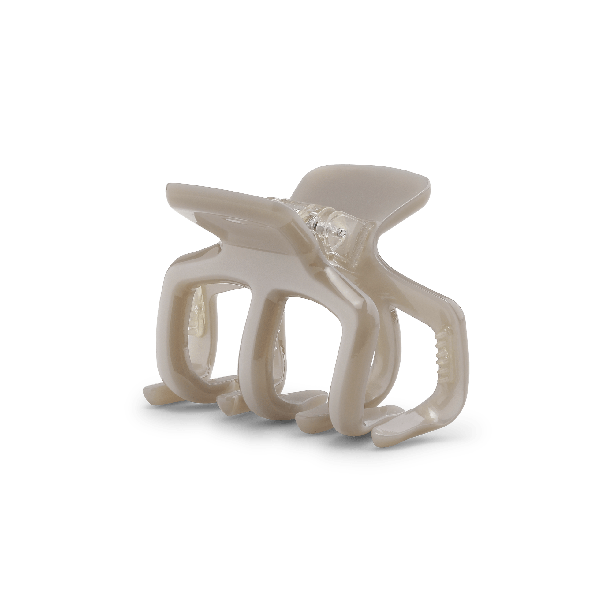 Sølvfarvet Josie Birch Mini hårklemme fra SUI AVA i blank finish – ideel til kort hår eller half-up frisurer.