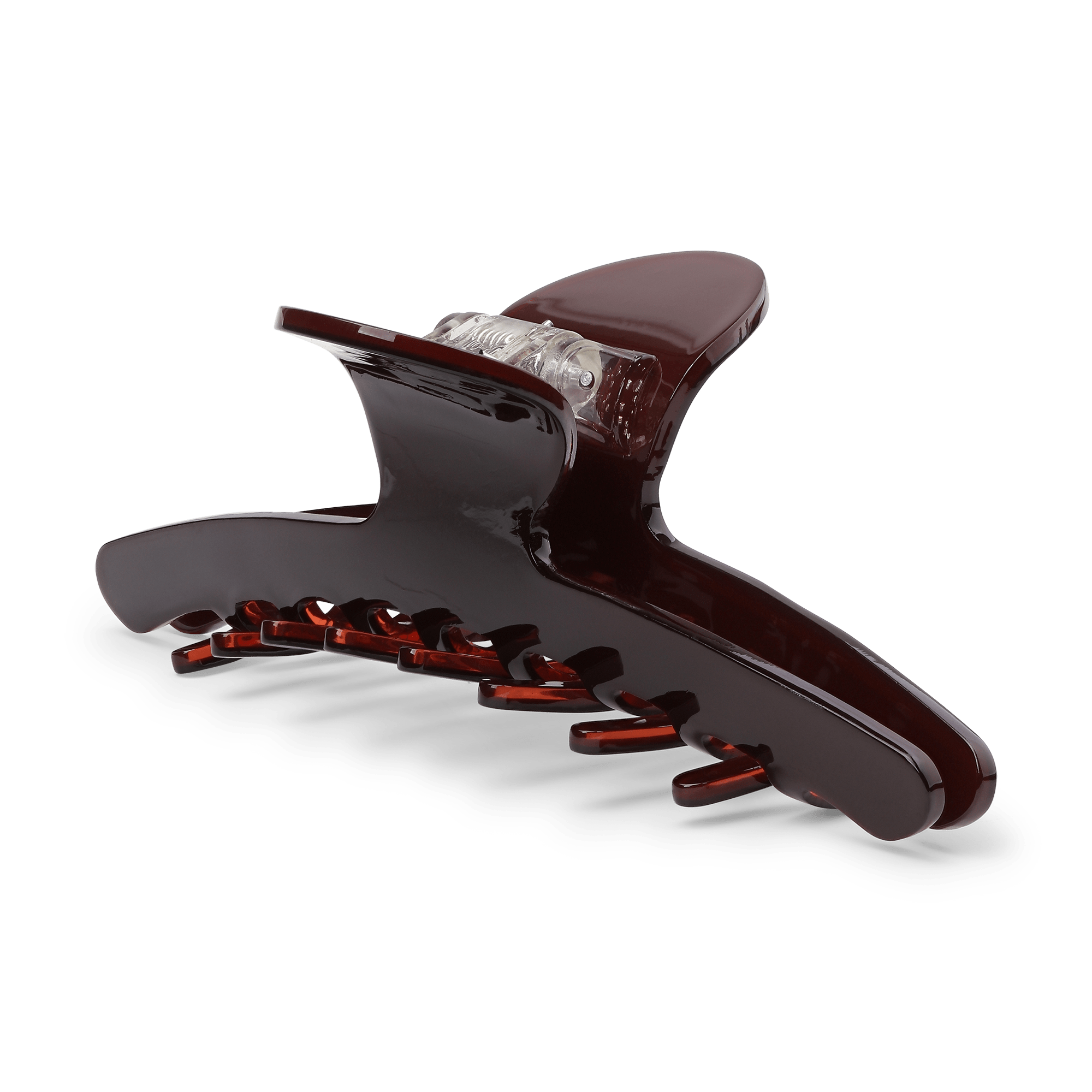 Ordinary Ember Biggest – stor mørkerød hårklemme med glansfuld finish