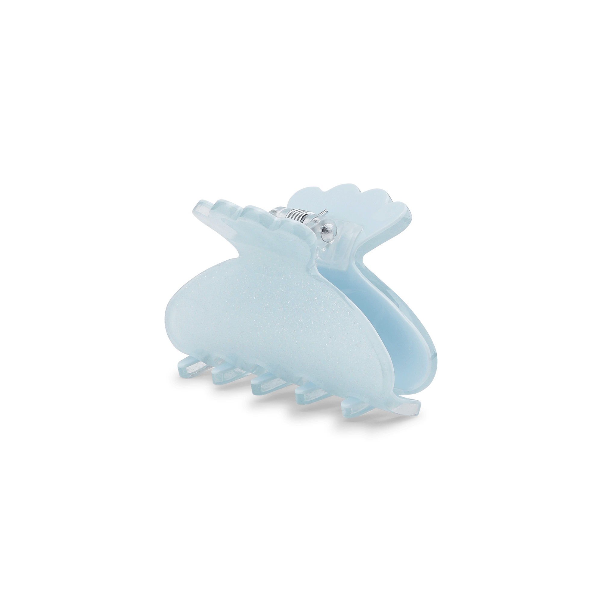 Helle Moonlight Mini lyseblå hårklemme med glimmer – perfekt til små sektioner og fint hår