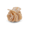 Lille hårklemme i form af en rose i beige marmoreret farve
