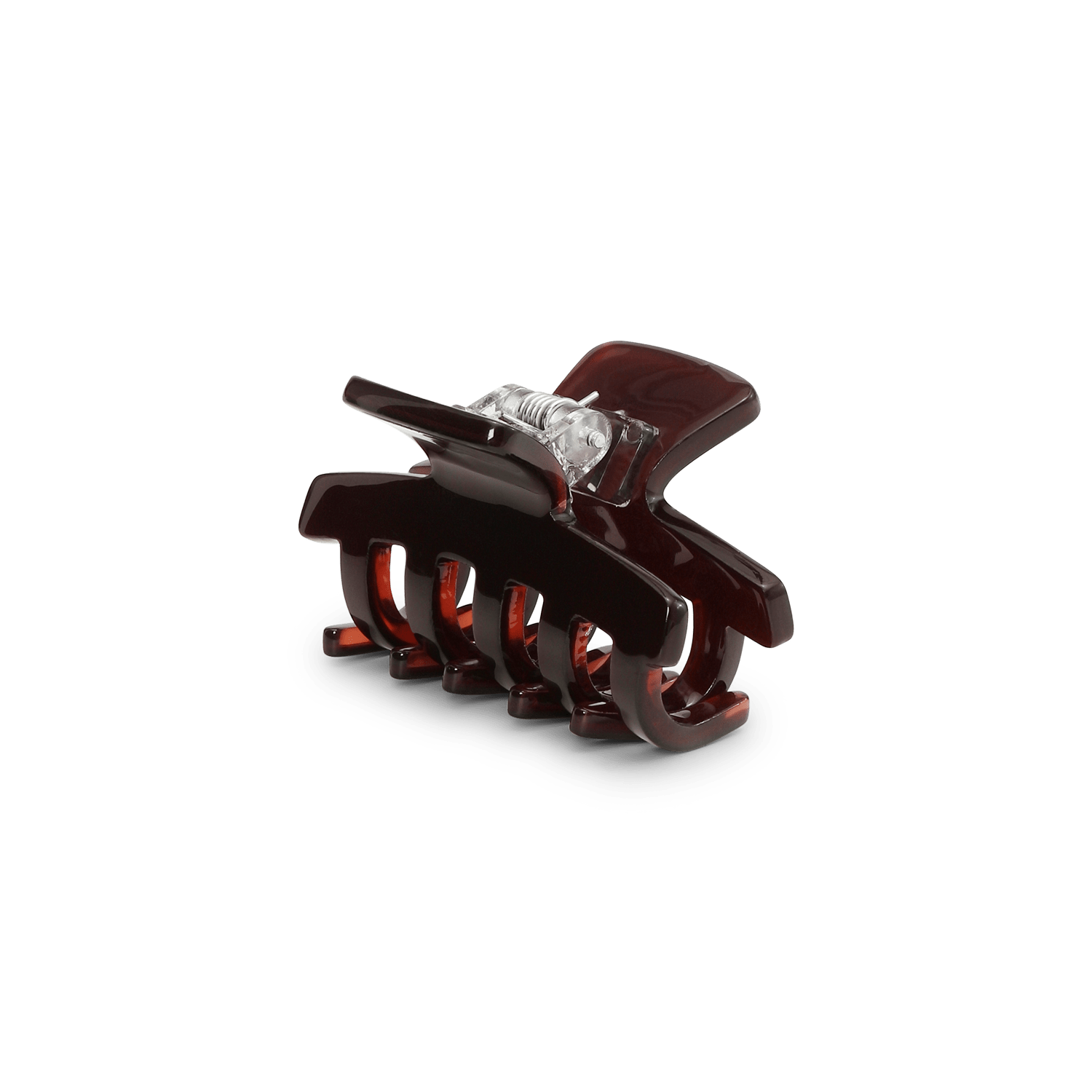 Mini hårklemme i mørkebrun med glans – Lea Chocolate Fondant Mini fra SUI AVA