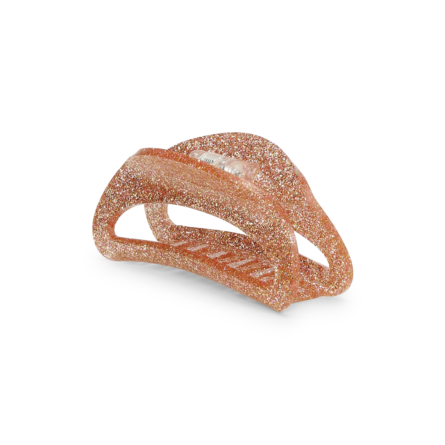 Stor hårklemme i orange med glimmer – Theresa Jingle Edit Big fra SUI AVA