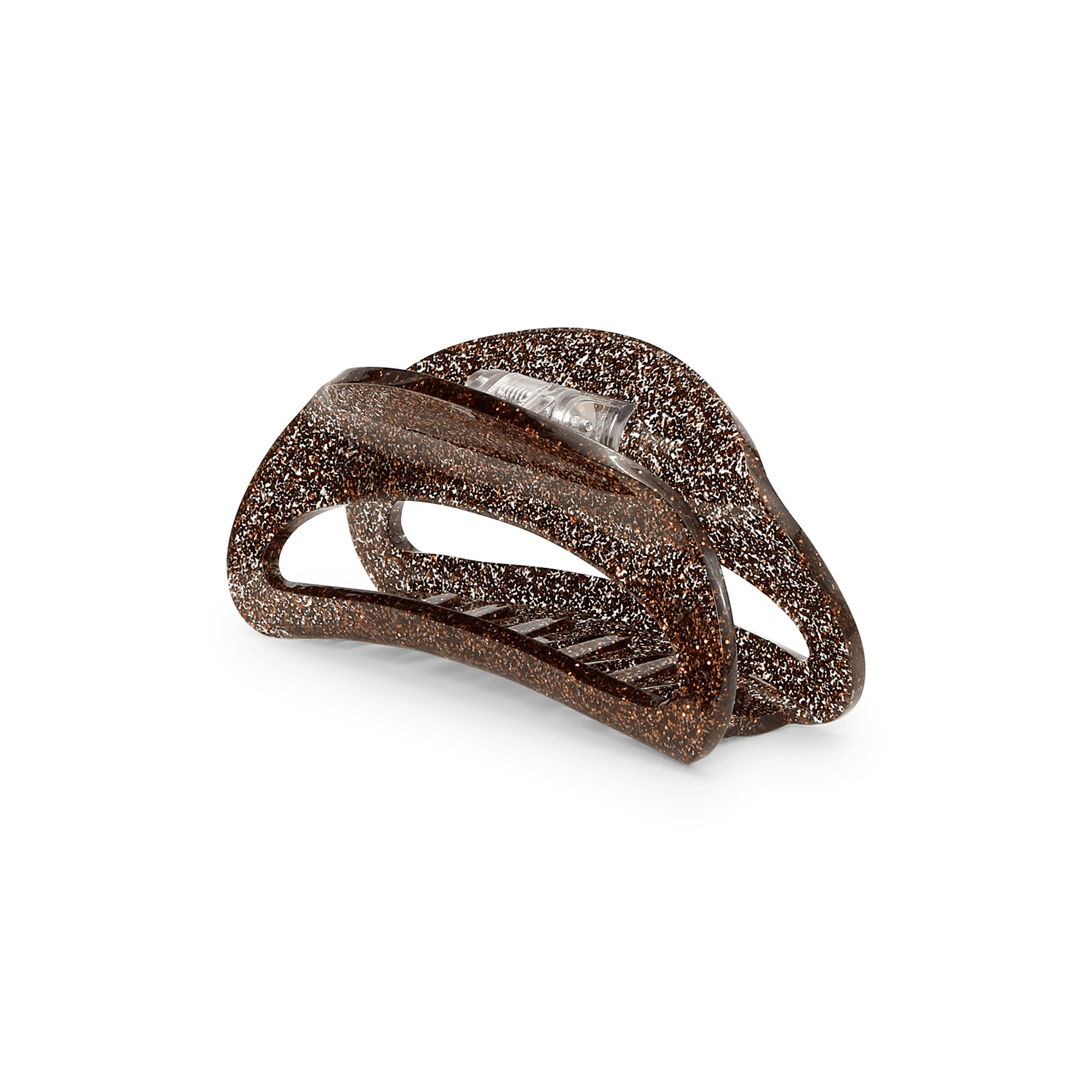 Stor brun hårklemme med glimmer fra SUI AVA – Theresa Jingle Edit Big