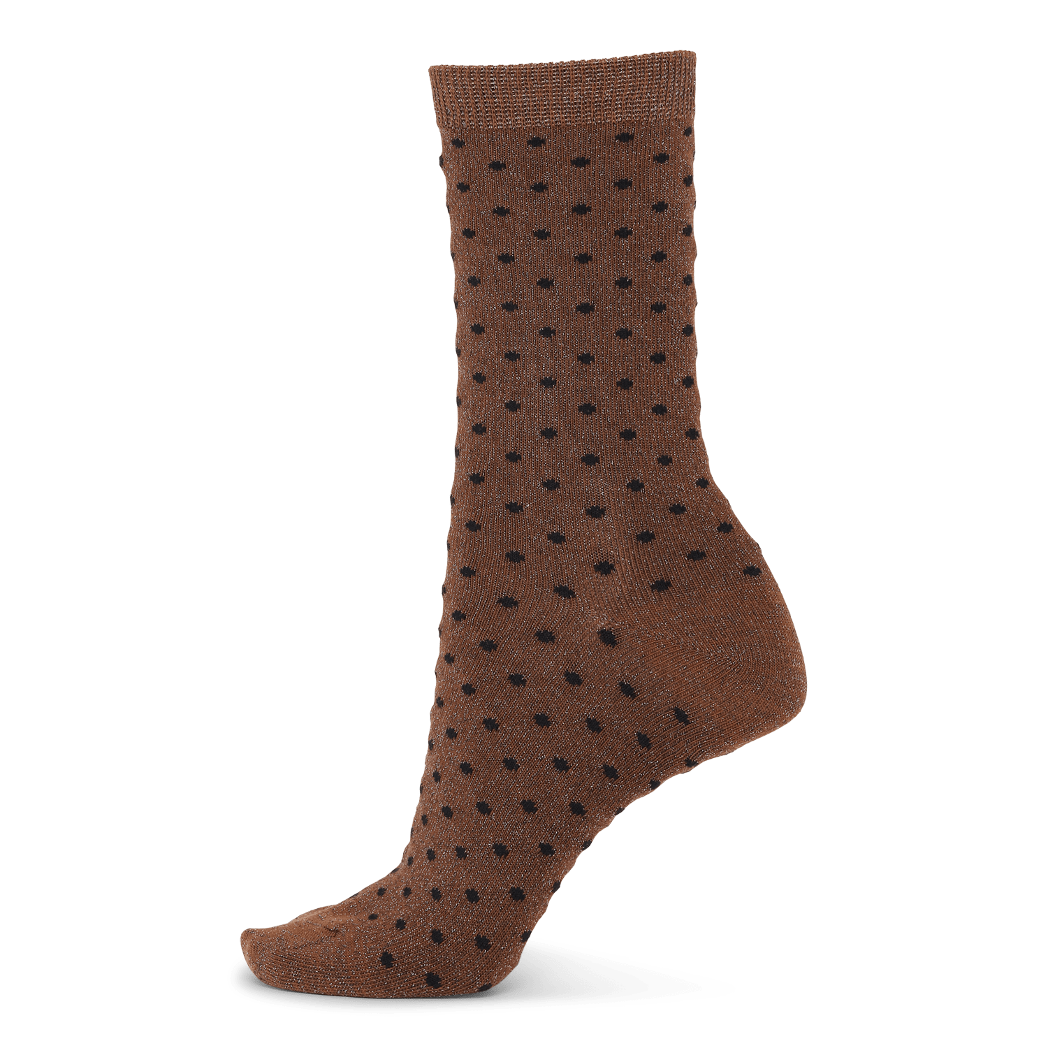 Brune sokker med sorte prikker – Peppermint Pop Socks fra SUI AVA