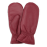 SUI AVA Classic Leather Mittens – røde læderluffer i klassisk, elegant design.