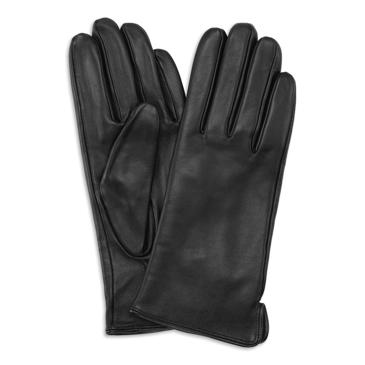 SUI AVA Classic Leather Gloves – sorte læderhandsker i klassisk, elegant design.