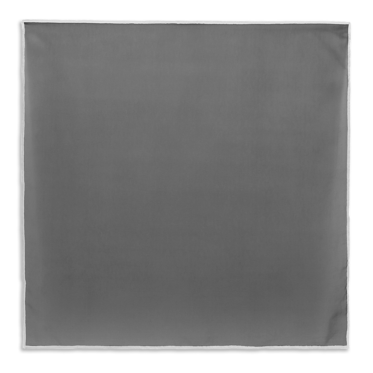 SUI AVA Contrast Scarf – gråt tørklæde med hvid kontrastkant.