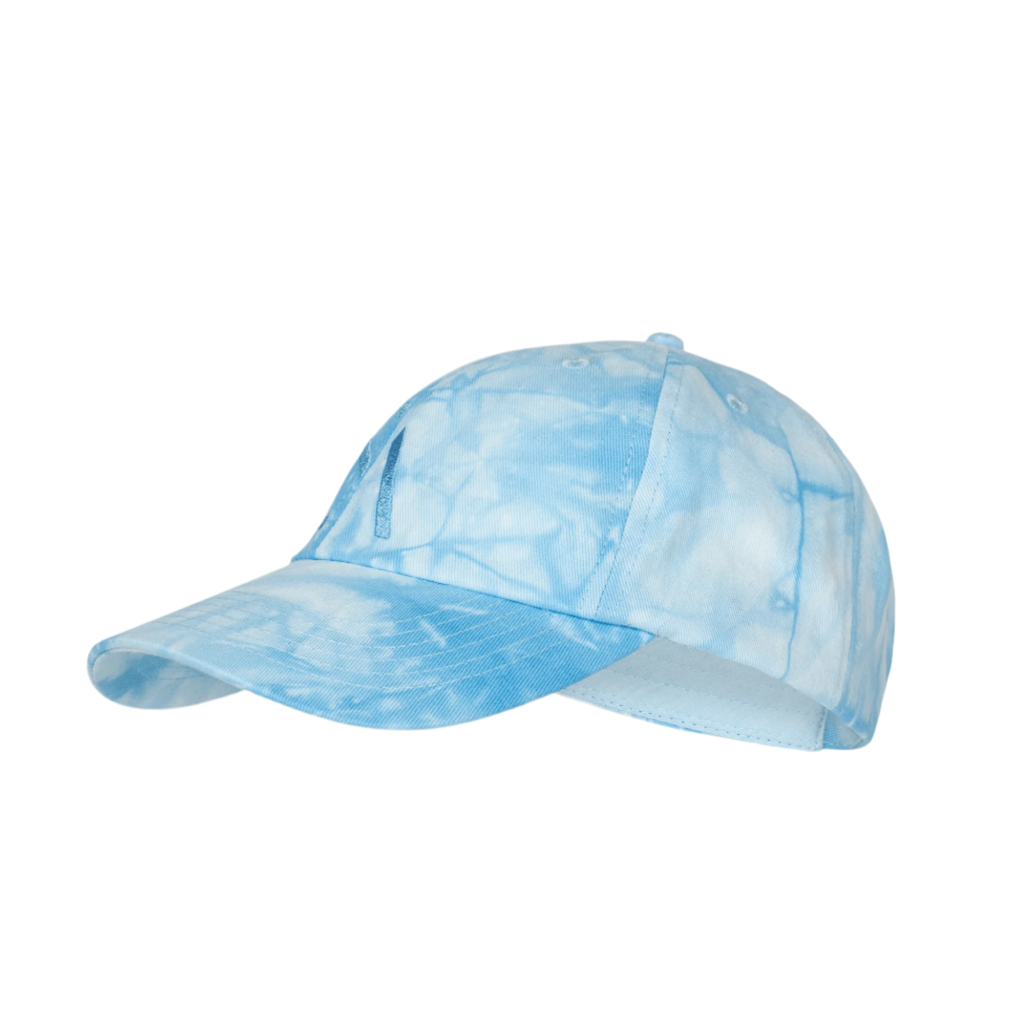 Maria Sunny Cap – lyseblå tie-dye cap fra SUI AVA.