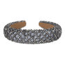 Club Headband i grå med små sølvglitrende perler fra SUI AVA