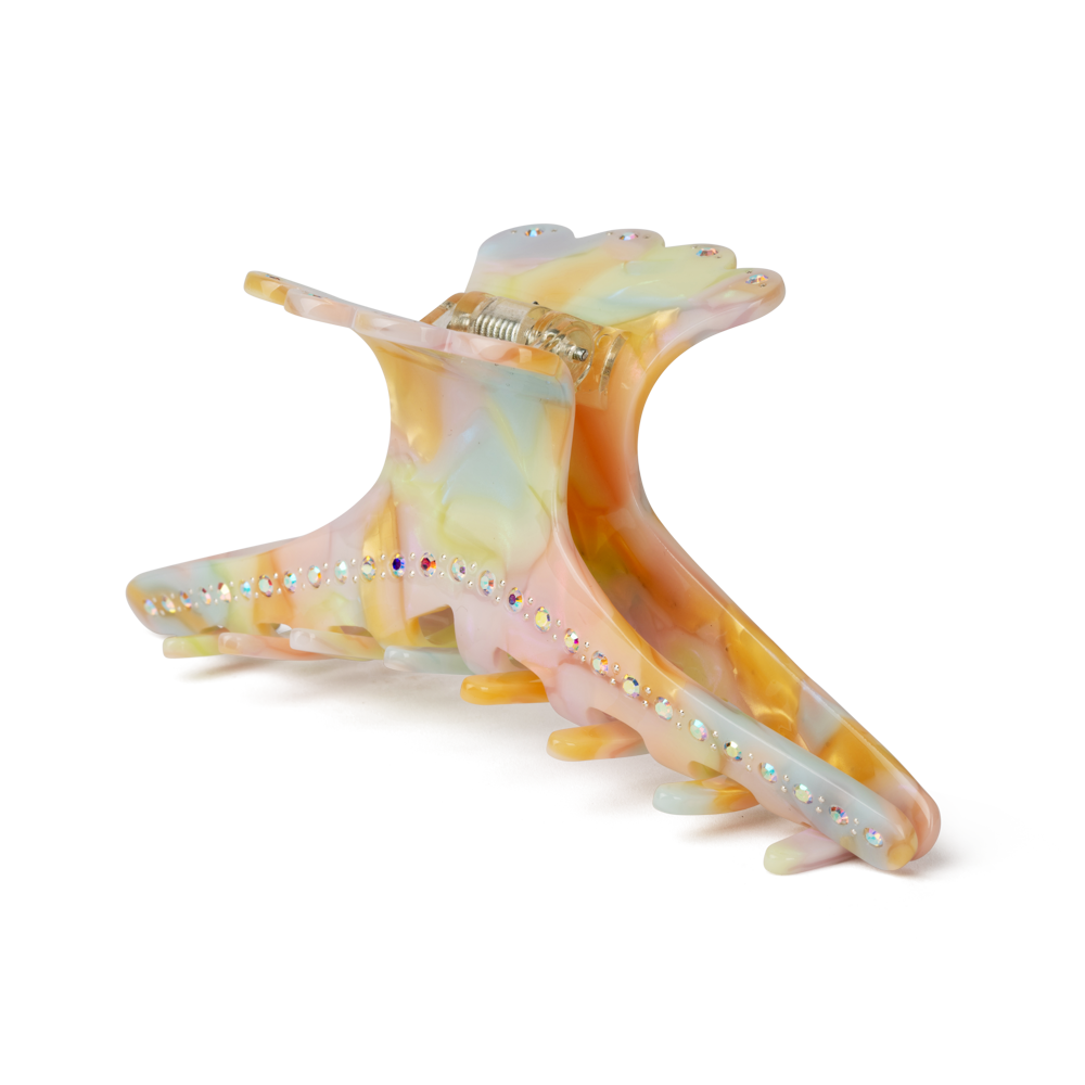 Helen Dreamy Clip Biggest – Stor hårklemme med et drømmende mix af farver og funklende rhinsten.