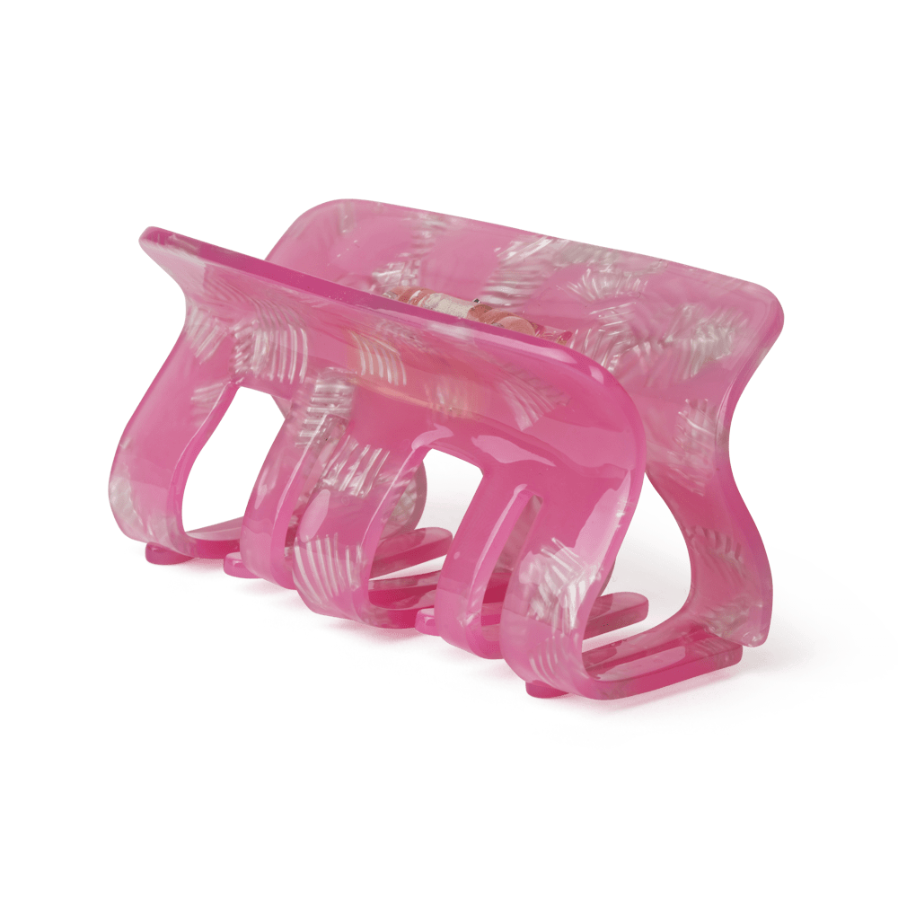 Fie Powerfully Big – Stor pink hårklemme med stærkt greb til tykt hår.