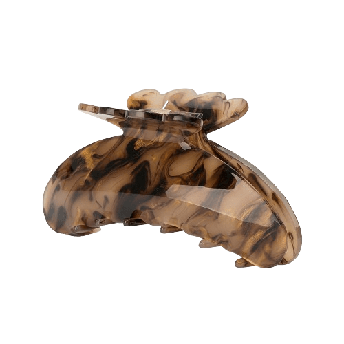 Helle Pretty Big hårklemme i Champagne – stor og elegant hårklemme fra SUI AVA, perfekt til tykkere hår og større sektioner.