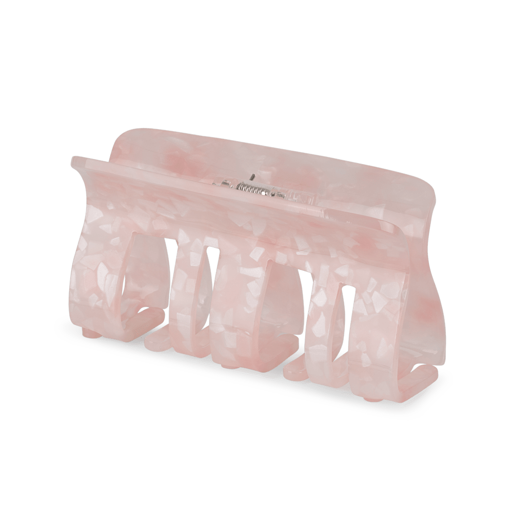 Fie Chic Big hårklemme i lyserød – stor hårklemme med klassisk design, perfekt til langt eller kraftigt hår.