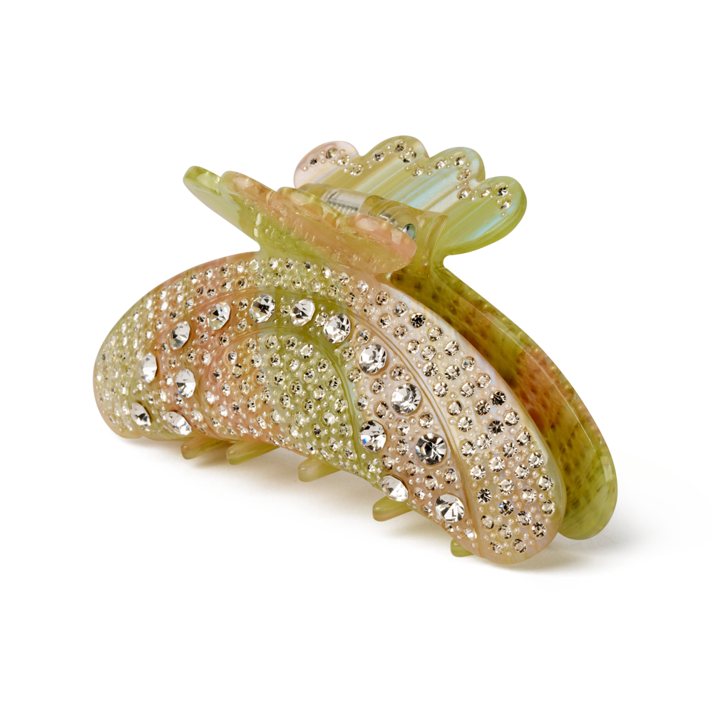 Helen Goddess Middle – Elegant hårklemme med skinnende krystaller og et stærkt greb.