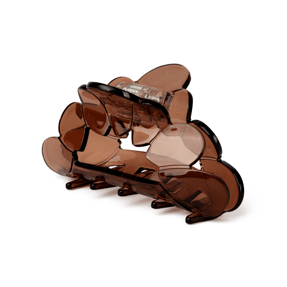 Elsa Move Big – Elegant brun hårklemme med moderne design