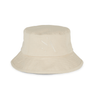 Maria Organic Bucket Hat – ivory bøllehat i økologisk bomuld med tone-i-tone logo.