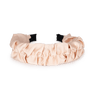 Lyst beige pandebånd med rynket stof – Moon Dust Headband fra SUI AVA