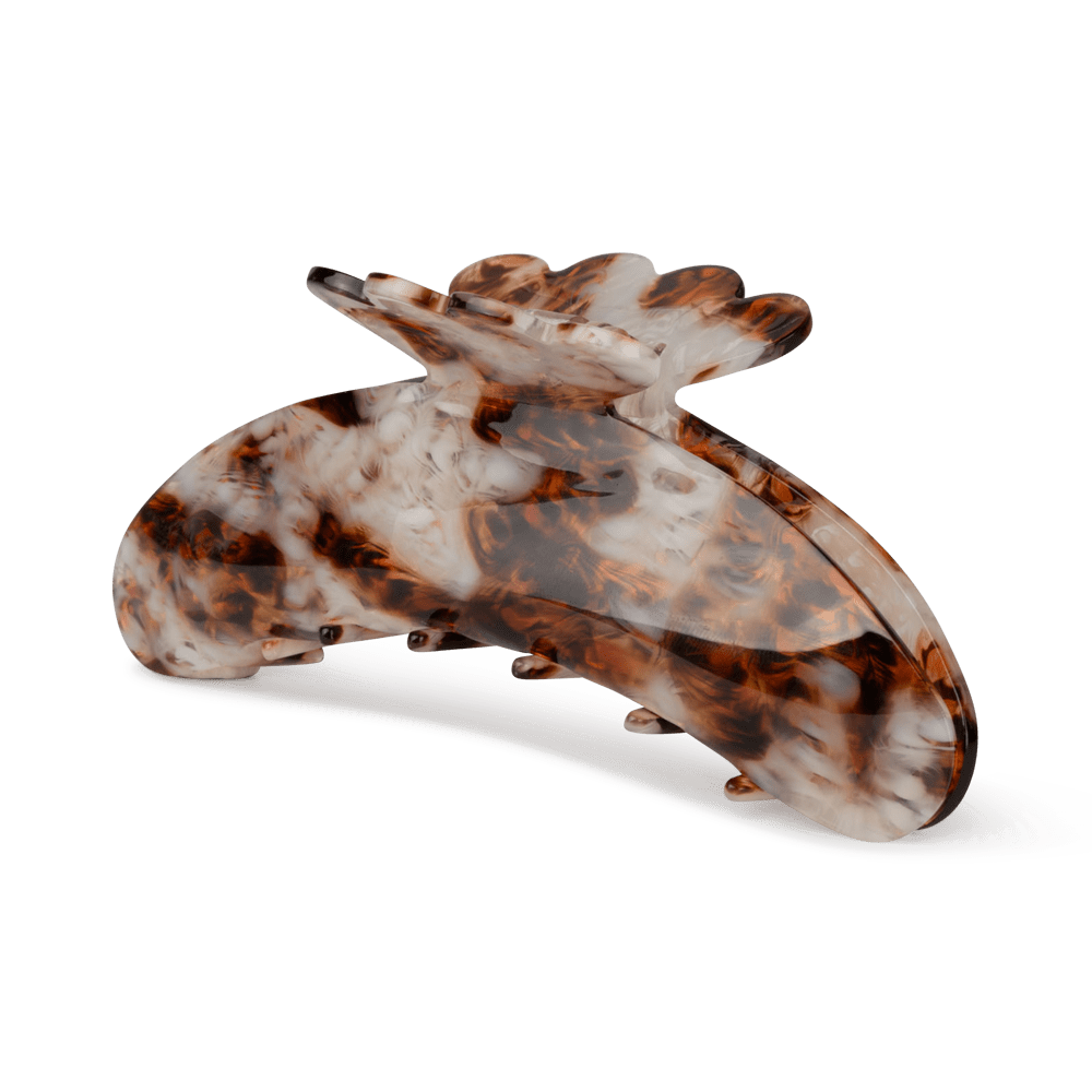 Helle Smoking Hot Biggest hårklemme i Golden Brown – ekstra stor hårklemme med stærkt greb, perfekt til langt eller kraftigt hår.