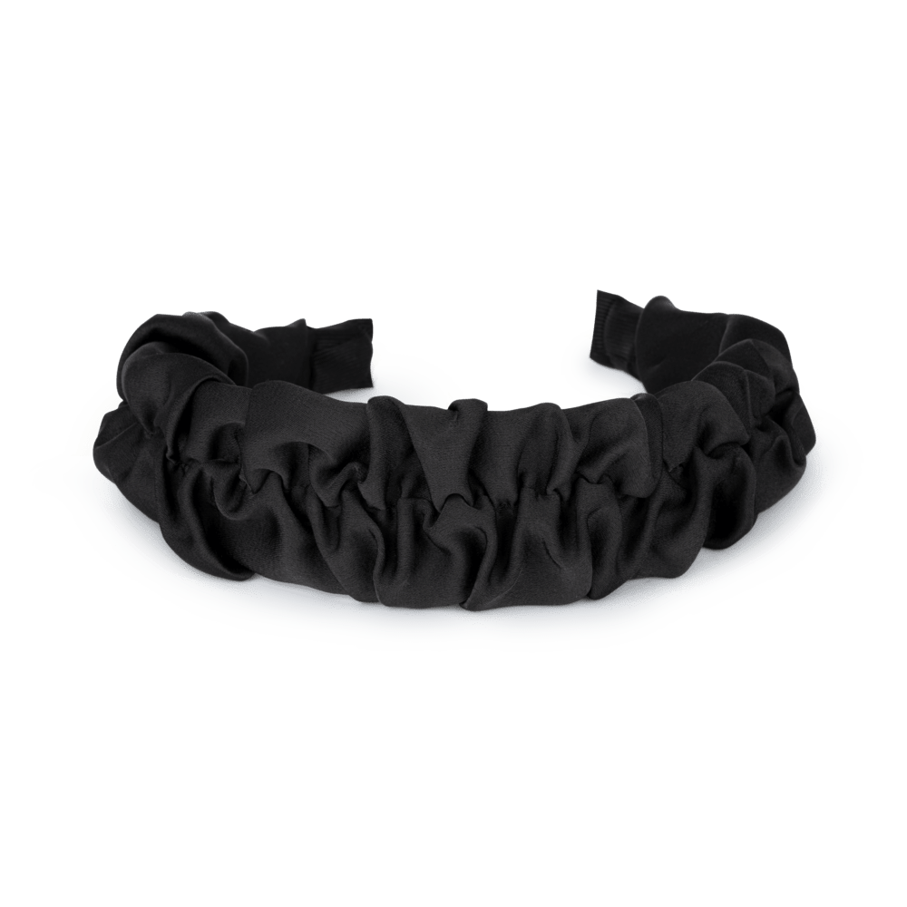 Sort rynket hårbøjle i stof – Moon Dust Headband