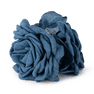 Rosa Hair Claw i denim – stor hårklemme formet som en blomst, perfekt til at holde håret på plads med et cool og feminint touch.
