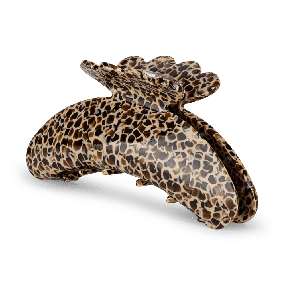 Leopardmønstret stor hårklemme – Helle Pretty Autumn Big fra SUI AVA
