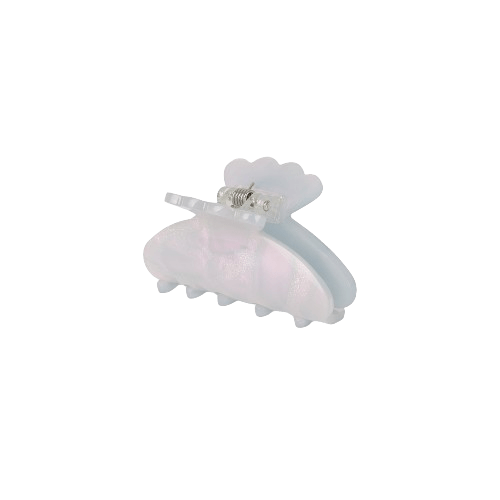 Helle Fancy Mini hårklemme i lyseblå – lille hårklemme med klassisk design, perfekt til at holde små sektioner af håret på plads.