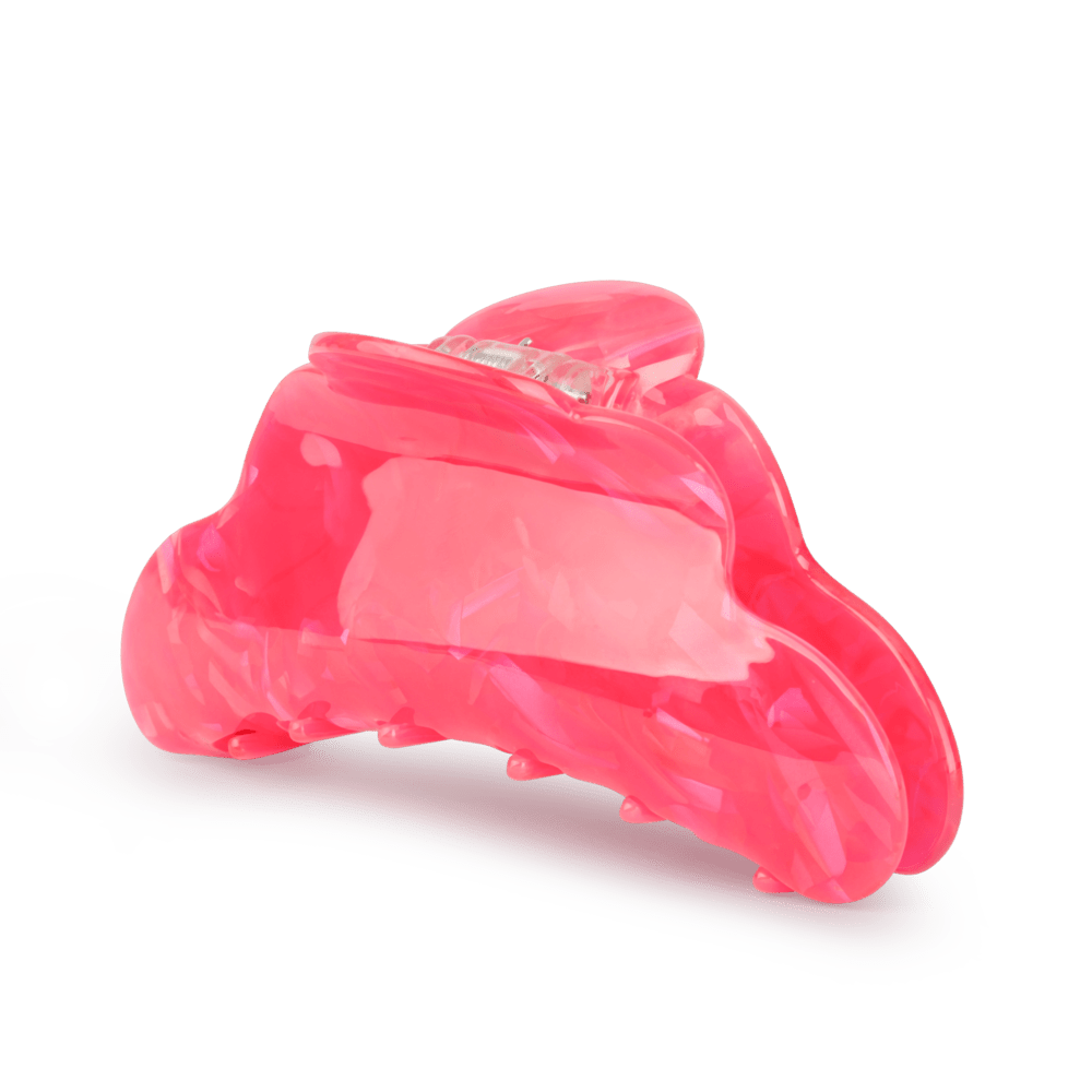 Lene Piña Colada Biggest – Stor hårklemme i marmoreret pink