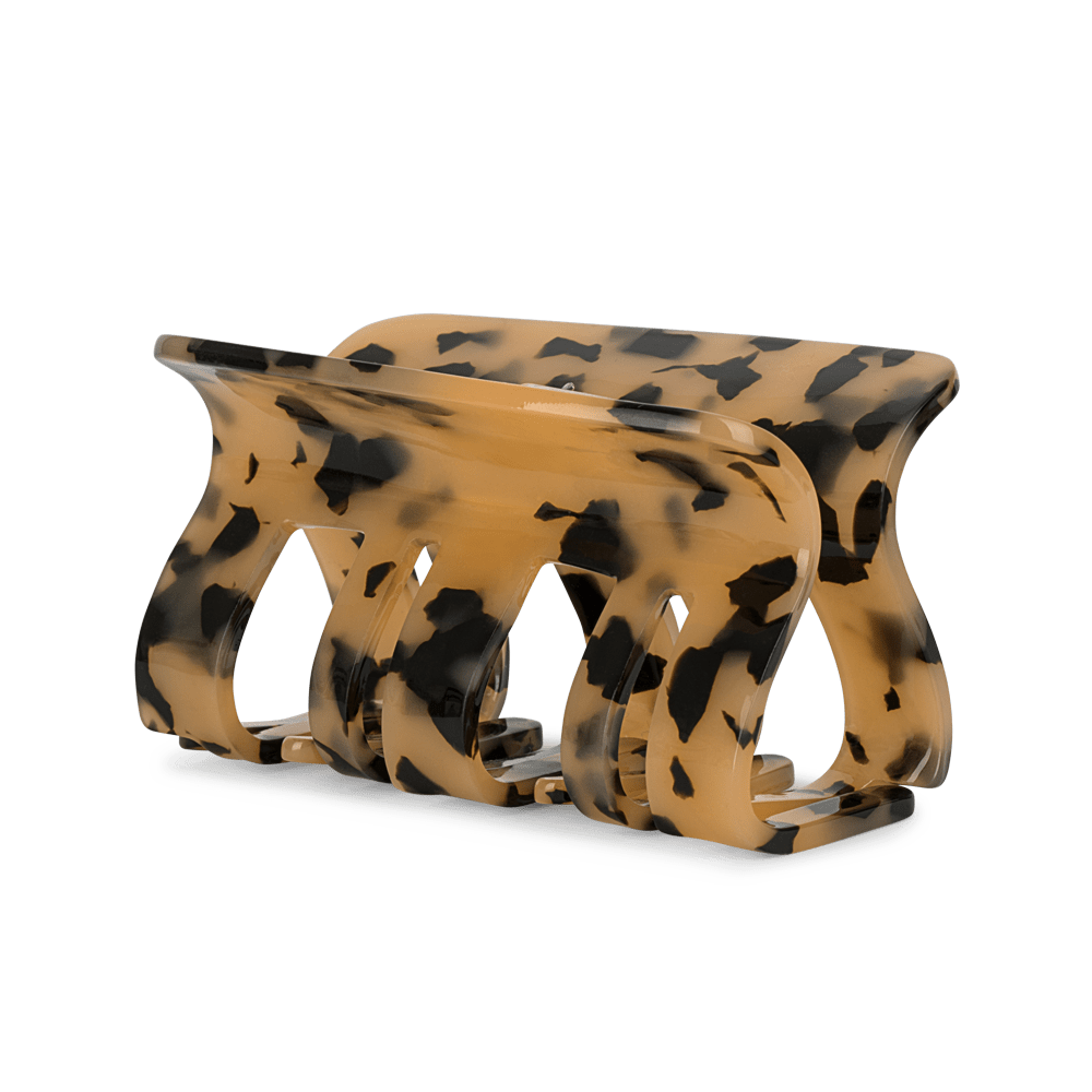 Fie Siesta Big hårklemme i lys tortoise – stor hårklemme med klassisk design, perfekt til langt eller kraftigt hår.